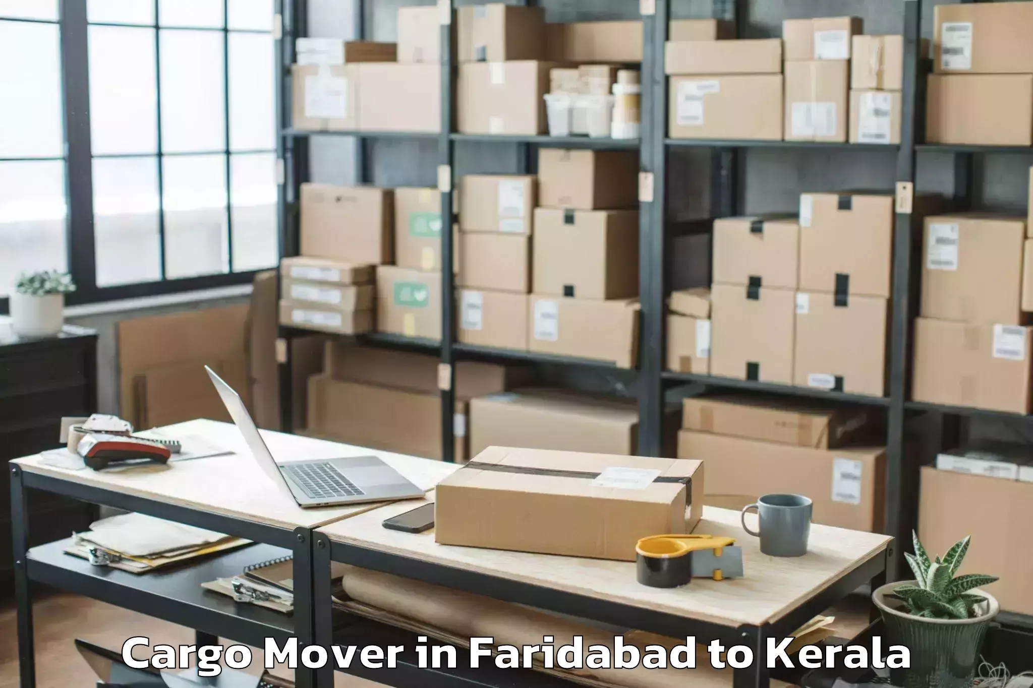 Book Faridabad to Thiruvananthapuram Internation Cargo Mover Online